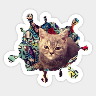 Super cute cat Sticker